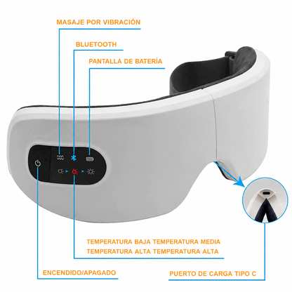 Masajeador de Ojos 4D — modos de masaje y ajuste de calor | Lumus One